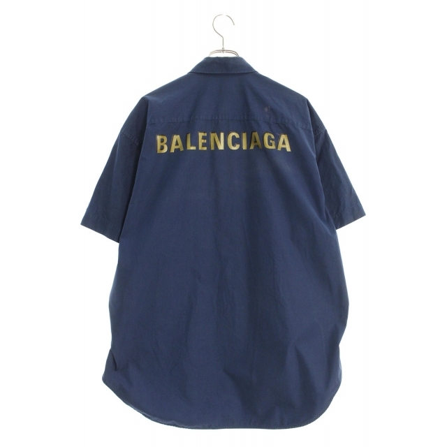 バレンシアガ バックロゴコットン半袖シャツ 36
