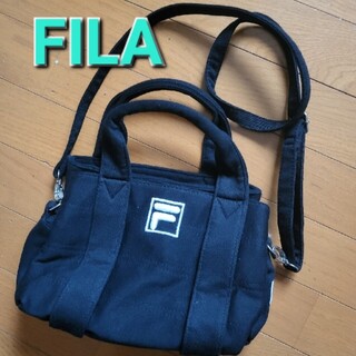 フィラ(FILA)のFILA 大容量 2Wayミニショルダーバッグ 黒(ショルダーバッグ)