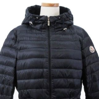 MONCLER - モンクレール AURE ライトダウンコート フード ナイロン 紺