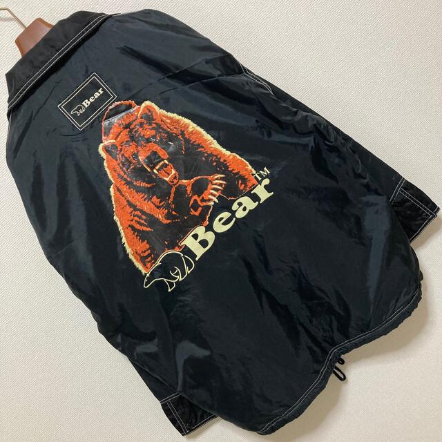 Bear USA(ベアー)の90s◆Bear ベアー◆オーバーシルエット デカロゴ ナイロン ジャケット L メンズのジャケット/アウター(ナイロンジャケット)の商品写真