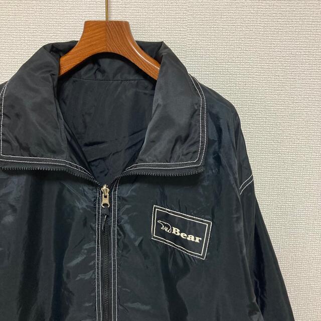 Bear USA(ベアー)の90s◆Bear ベアー◆オーバーシルエット デカロゴ ナイロン ジャケット L メンズのジャケット/アウター(ナイロンジャケット)の商品写真