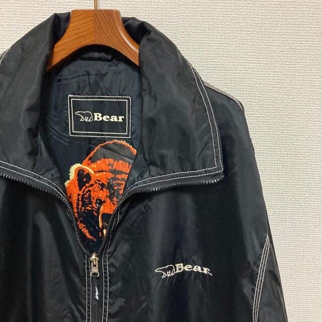 Bear USA(ベアー)の90s◆Bear ベアー◆オーバーシルエット デカロゴ ナイロン ジャケット L メンズのジャケット/アウター(ナイロンジャケット)の商品写真