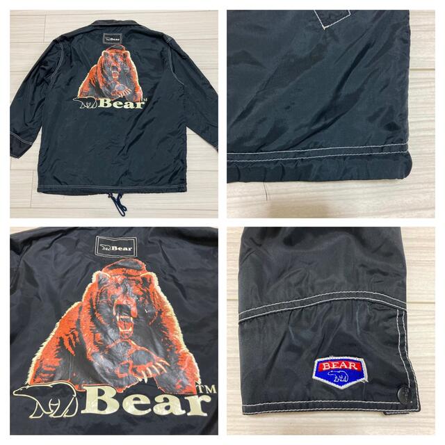 Bear USA(ベアー)の90s◆Bear ベアー◆オーバーシルエット デカロゴ ナイロン ジャケット L メンズのジャケット/アウター(ナイロンジャケット)の商品写真