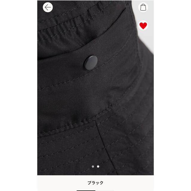 H&M(エイチアンドエム)のポケットディテールバケットハット黒 レディースの帽子(ハット)の商品写真