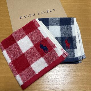 ラルフローレン(Ralph Lauren)の新品　ラルフローレン　チェック　ハンカチタオル　2枚(ハンカチ)