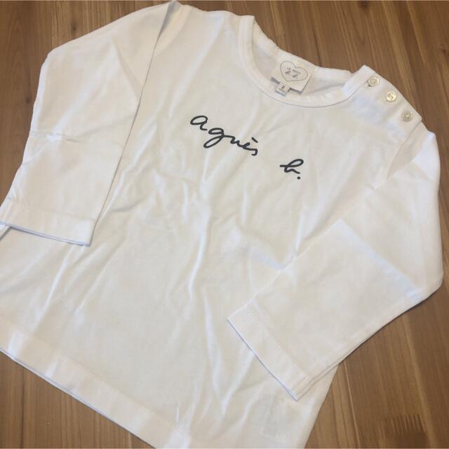 【オープニング大セール】 b. agnes - ロゴ　ロンtシャツ  アニエスベー Tシャツ+カットソー