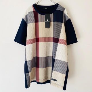 ブラックレーベルクレストブリッジ(BLACK LABEL CRESTBRIDGE)の新品 BLACK LABEL CRESTBRIDGEパネルサッカー チェック(Tシャツ/カットソー(半袖/袖なし))