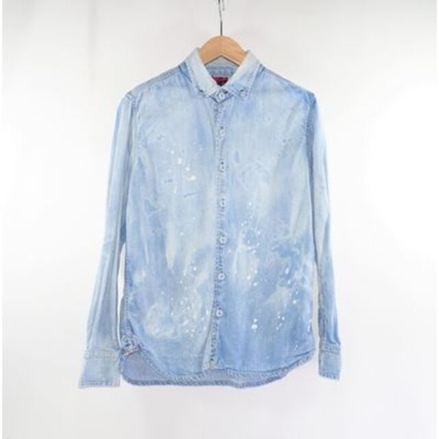 BRU NA BOINNE BLEACHED DENIM SHIRT