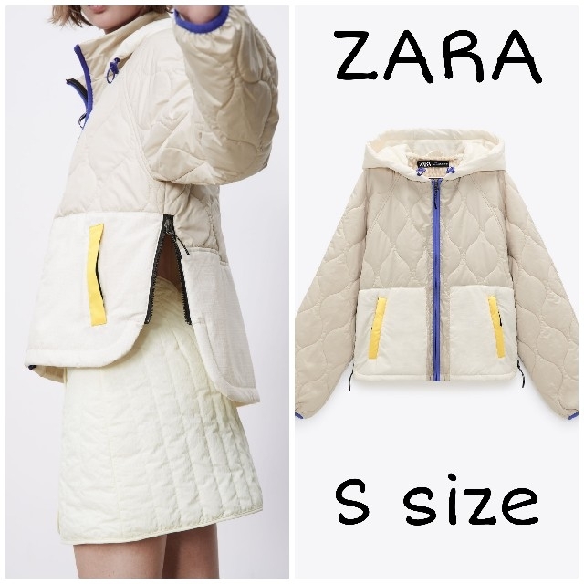 【完売品】ZARA ウォーターリペレント キルティングジャケット　Sサイズ | フリマアプリ ラクマ