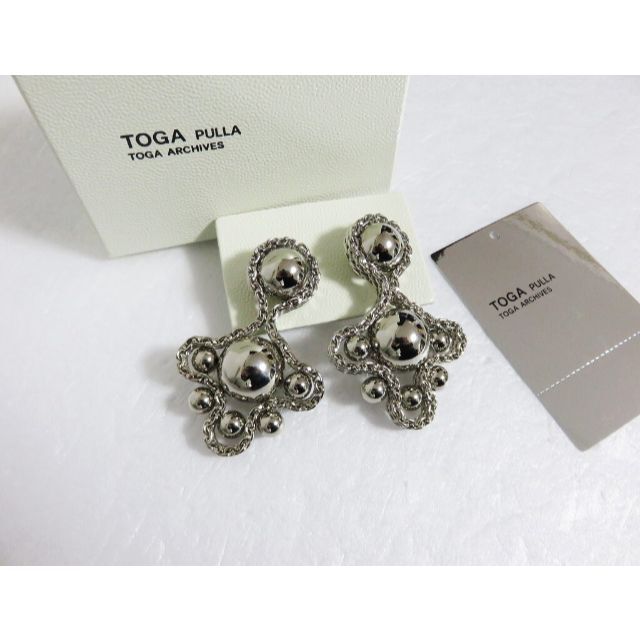 新品 TOGA PULLA Clover earrings シルバー トーガ13200円プルライヤリング