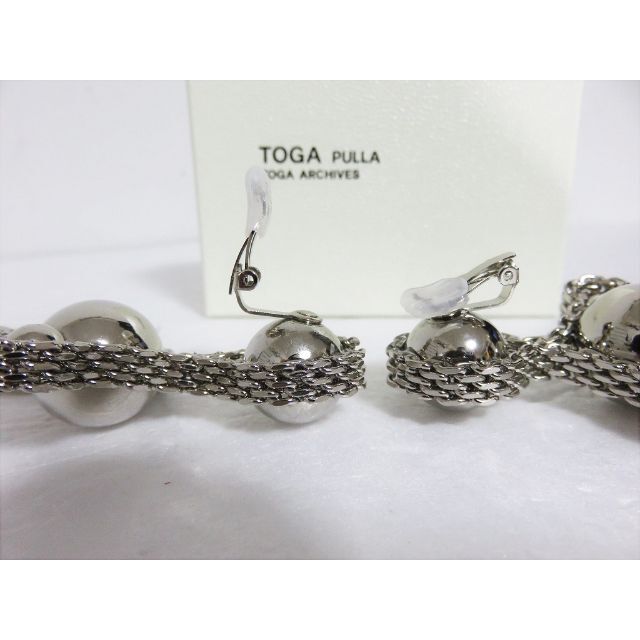 新品 TOGA PULLA Clover earrings シルバー トーガ 3