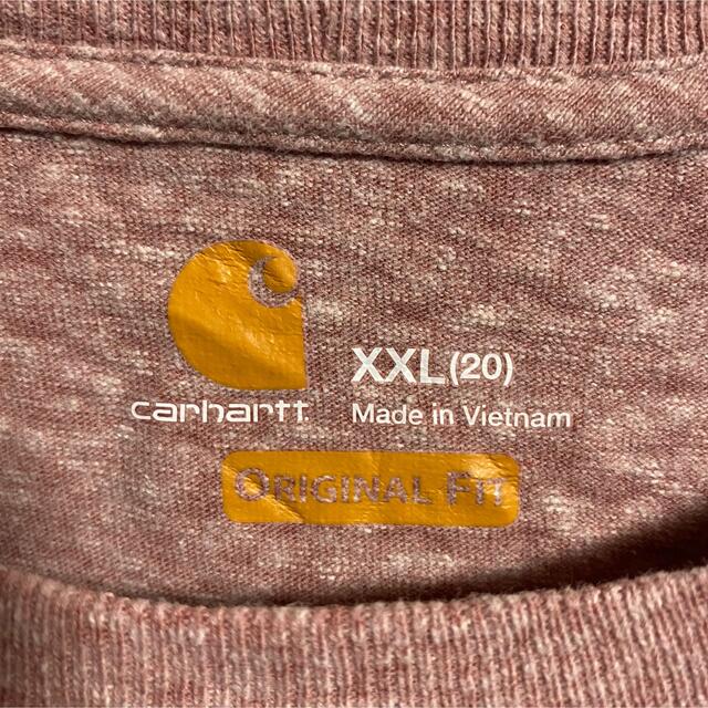 carhartt(カーハート)の90s 古着 カーハート ロゴタグ ポケットT 2XL ビッグシルエット メンズのトップス(Tシャツ/カットソー(半袖/袖なし))の商品写真