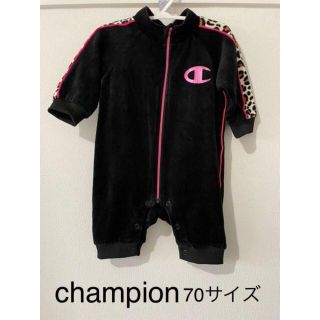 チャンピオン(Champion)のchampion豹柄ロンパース(ロンパース)