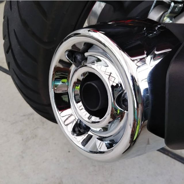 カツエンド PCX 【JF81/KF30】デビル・マフラーエンドキャップ (メッキ