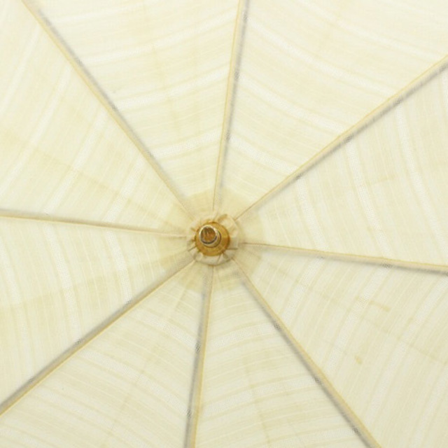 celine(セリーヌ)のセリーヌ 日傘 ストライプ 刺繍 レース ロゴ アイボリー レディースのファッション小物(傘)の商品写真