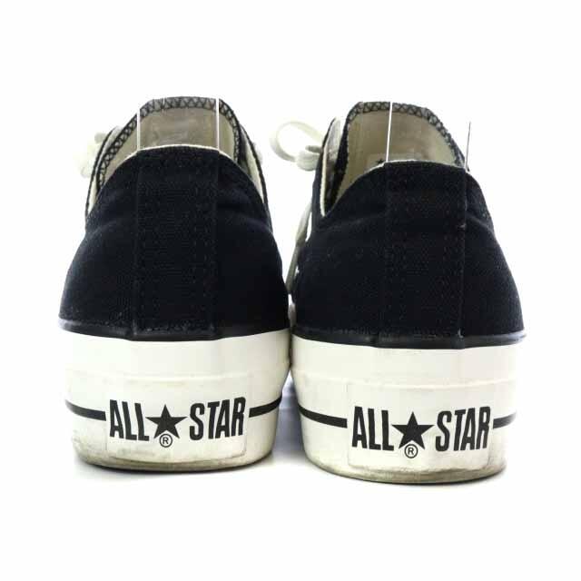 CONVERSE(コンバース)のコンバース 厚底スニーカー シューズ レースアップ キャンバス 5 24cm 黒 レディースの靴/シューズ(スニーカー)の商品写真