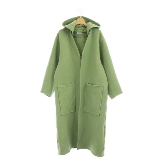 ジプソフィア Long Coat  ロングコート アウター フード付き F 緑