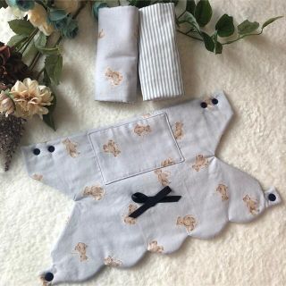 エルゴベビー(Ergobaby)のエルゴ　抱っこ紐　首回りカバー(ポケット付)　よだれカバー　セット　リバーシブル(抱っこひも/おんぶひも)