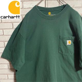 カーハート(carhartt)の90s 古着 カーハート ロゴタグ ポケットT ビッグシルエット ゆるだぼ(Tシャツ/カットソー(半袖/袖なし))