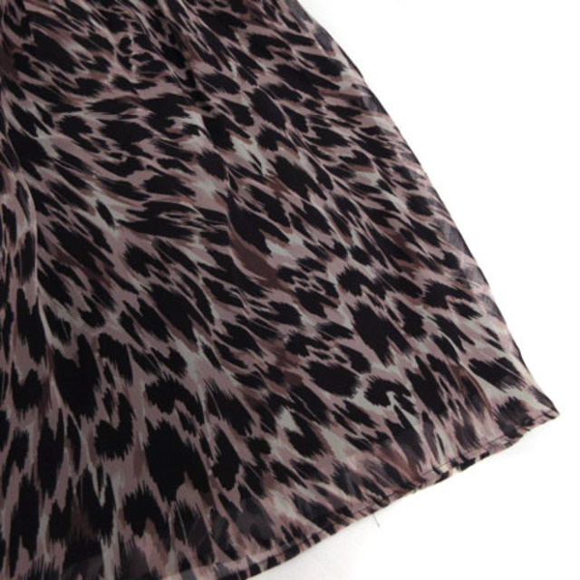 ANAYI(アナイ)のアナイ ANAYI スカート ひざ丈 レオパード ピンク系 黒 グレー 38 レディースのスカート(ひざ丈スカート)の商品写真