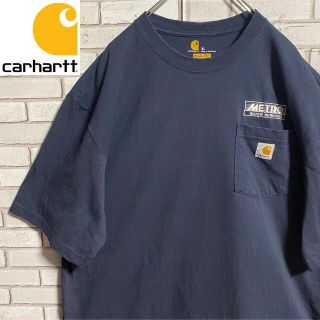 カーハート(carhartt)の90s 古着 カーハート ロゴタグ 刺繍 ポケットT ビッグシルエット ゆるだぼ(Tシャツ/カットソー(半袖/袖なし))