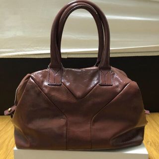 レア美品18万◆YSL サンローラン EASY 男女可 レザーボストン型 バッグ