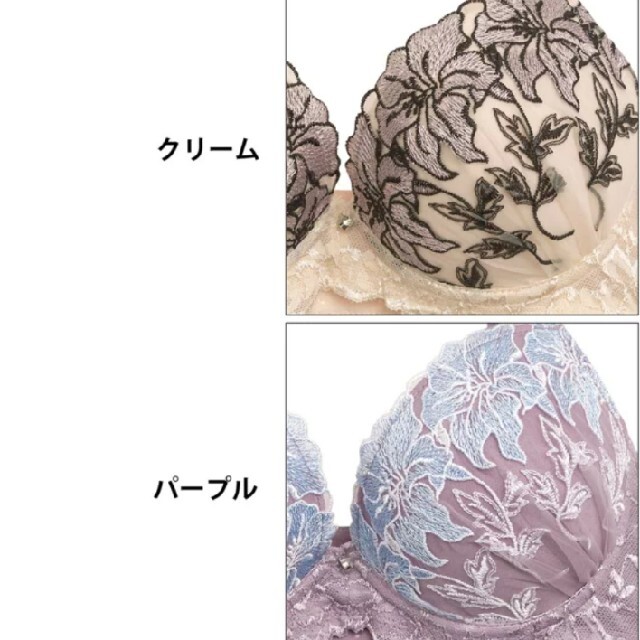 新品EFあり大判ユリ育乳ブラジャーショーツセット レディースの下着/アンダーウェア(ブラ&ショーツセット)の商品写真