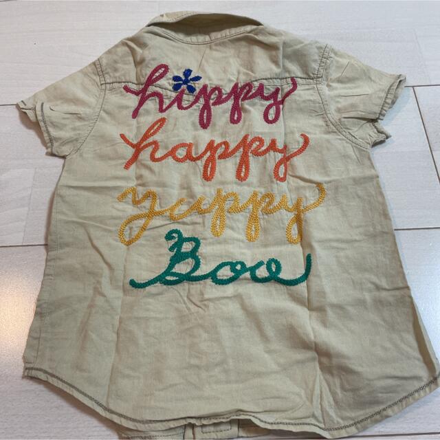 HIPPY HAPPY YUPPY BOO(ヒッピーハッピーヤッピブー)のブーフーウー　ヒッピーハッピーヤッピーブー　ウエスタンシャツ　110 ベージュ キッズ/ベビー/マタニティのキッズ服男の子用(90cm~)(Tシャツ/カットソー)の商品写真