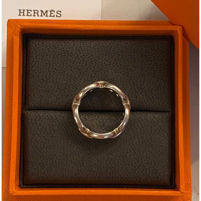 Hermes(エルメス)のHermes シェーヌダンクル　リング 48 シルバー　エルメス レディースのアクセサリー(リング(指輪))の商品写真