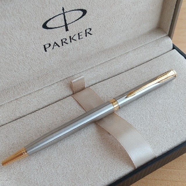 【未使用】PARKER パーカー ソネット ステンレススチールスリムボールペン