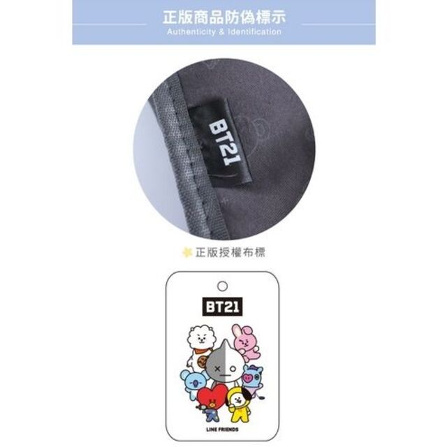 台湾限定　BT21　バッグ　（R070） (グレー )　2色があります 6