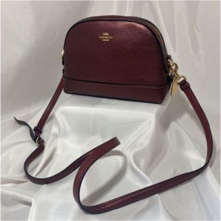 COACH コーチ ショルダーバッグ ワインレッド