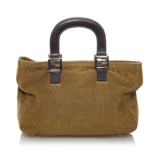 フェンディ(FENDI)の美品 フェンディ ハンドバッグ コーデュロイ レディース FENDI 【1-0050665】(ハンドバッグ)