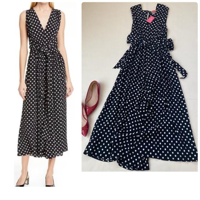 kate spade new york(ケイトスペードニューヨーク)の新品❣️ケイトスペード オールインワン 春服 ドット柄 夏服 サロペット レディースのパンツ(オールインワン)の商品写真