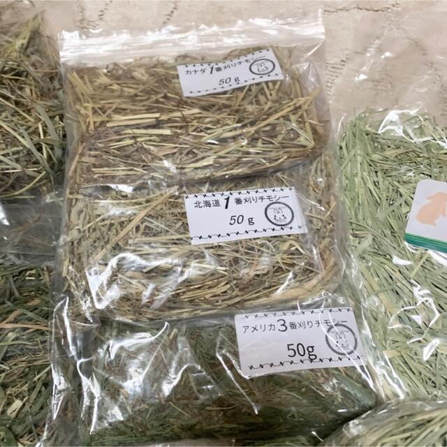 うさぎ　牧草　チモシー　クレイングラス　1番刈り　2番刈り　北海道産　うさちも その他のペット用品(ペットフード)の商品写真