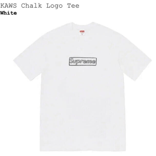 【新品・未使用】 Supreme kaws chalk logo tee XLTシャツ/カットソー(半袖/袖なし)