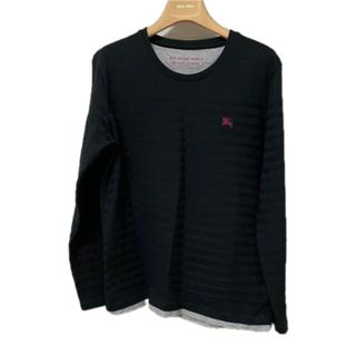 バーバリーブラックレーベル(BURBERRY BLACK LABEL)のバーバリーブラックレーベル長袖Tシャツ　日本製(Tシャツ/カットソー(七分/長袖))