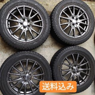 送料込みWEDSヴェルバ17インチ＆スタッドレス(225/55R17)4本セット(タイヤ・ホイールセット)