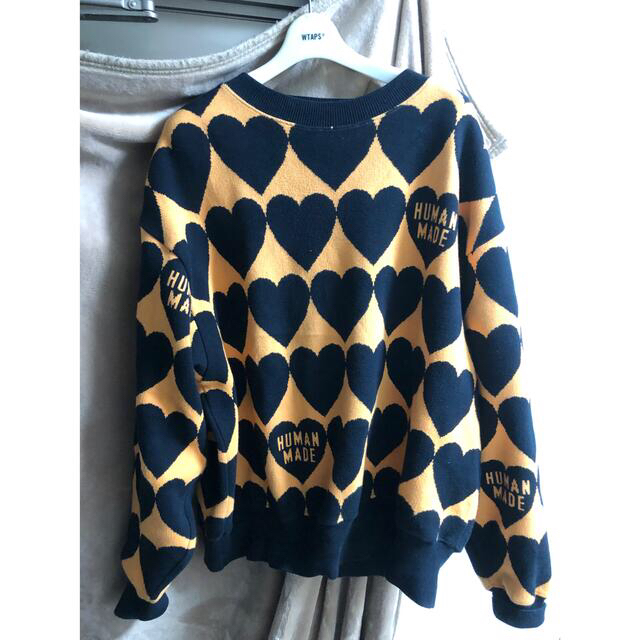 HUMAN MADE HEART CHECK KNIT ニット　セーター