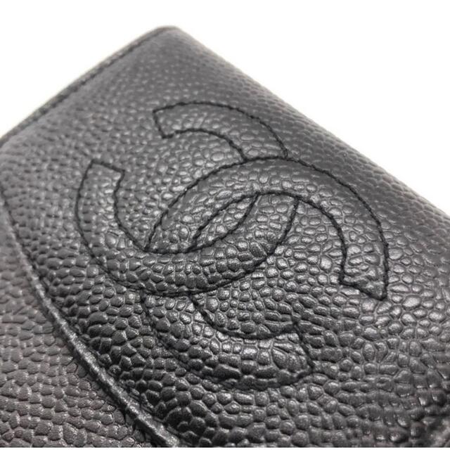 極美品 CHANEL ココマーク キャビアスキン コインケース シャネル 正規品