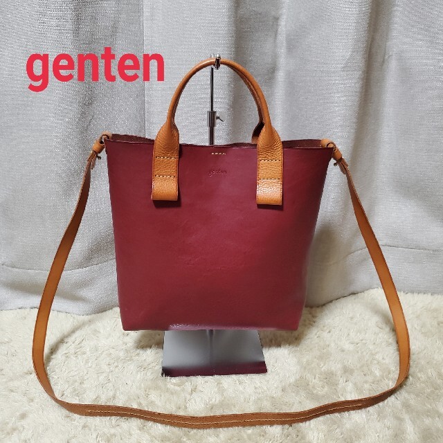 genten - 【美品】genten ゲンテン レザー 2way ショルダー バッグの通販 by nekomimi's shop｜ゲンテンならラクマ