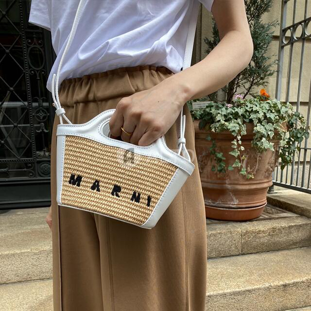 Marni - MARNI マルニ かごバッグ ショルダーバッグ マイクロバッグ