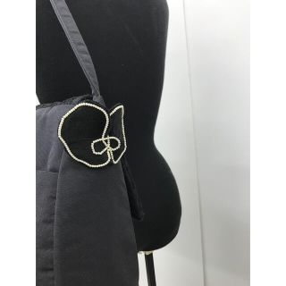 新品タグ付き】グログラン×キルティング×刺繍レース バゲット