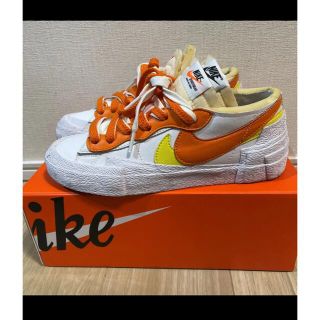 ナイキ(NIKE)のSACAI × NIKE BLAZER LOW ORANGE 23.5cm(スニーカー)