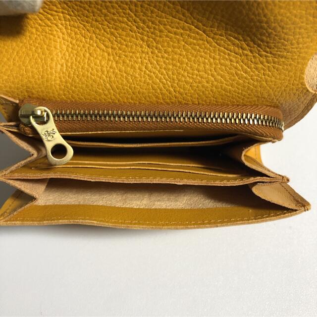 IL BISONTE(イルビゾンテ)のイルビゾンテ IL BISONTE  二つ折り財布イエロー レディースのファッション小物(財布)の商品写真