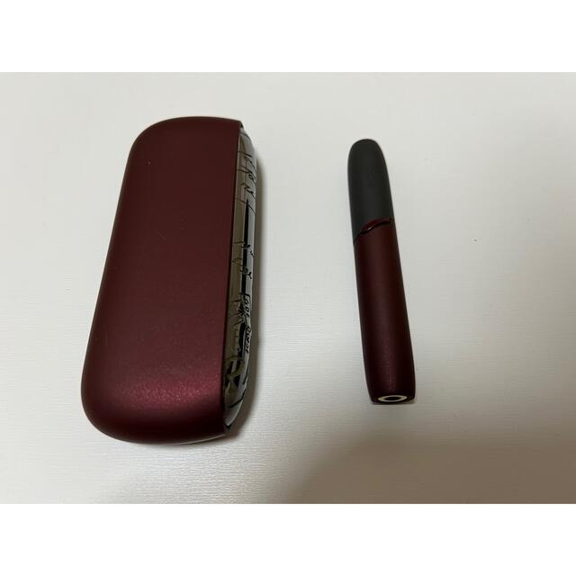 IQOS(アイコス)の美品 iQOS 3 DUO アイコス3デュオ ワインレッド メンズのファッション小物(タバコグッズ)の商品写真