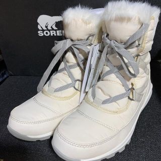 ソレル(SOREL)の【お値引きしました！】SOREL スノーブーツ　25cm  アイボリー×ホワイト(ブーツ)