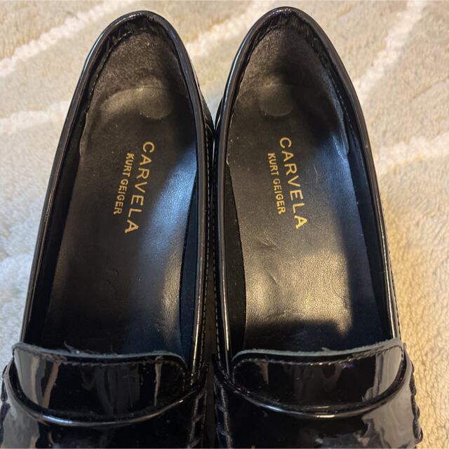 TOD'S(トッズ)の美品★CARVELA エナメル ローファー 36★カーベラ ダイアナ トッズ レディースの靴/シューズ(ローファー/革靴)の商品写真