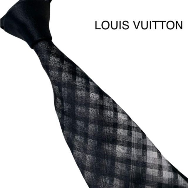 LOUIS VUITTON(ルイヴィトン)のLOUIS VUITTON ルイヴィトン　ネクタイ　チェック　グラデーション メンズのファッション小物(ネクタイ)の商品写真