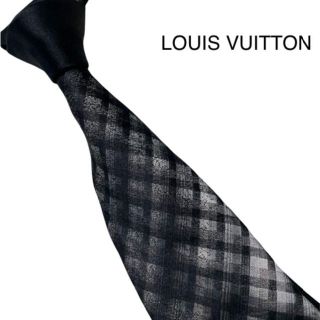 ルイヴィトン(LOUIS VUITTON)のLOUIS VUITTON ルイヴィトン　ネクタイ　チェック　グラデーション(ネクタイ)